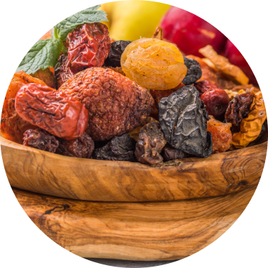 Fruity nuances (like dried plums or dates)