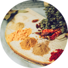   Slightly earthy with spicy 